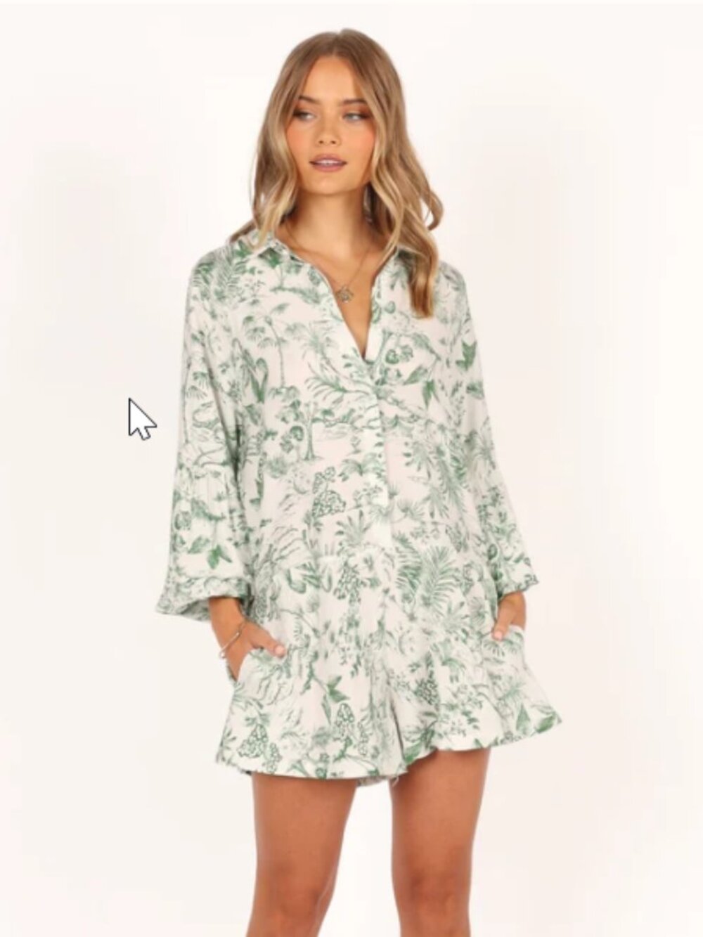 NWOT - Petal & Pup Elsa Floral Print Long Sleeve Romper